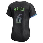 Taylor Walls Women's Tampa Bay Rays 2024 City Connect Jersey - Charcoal Limited