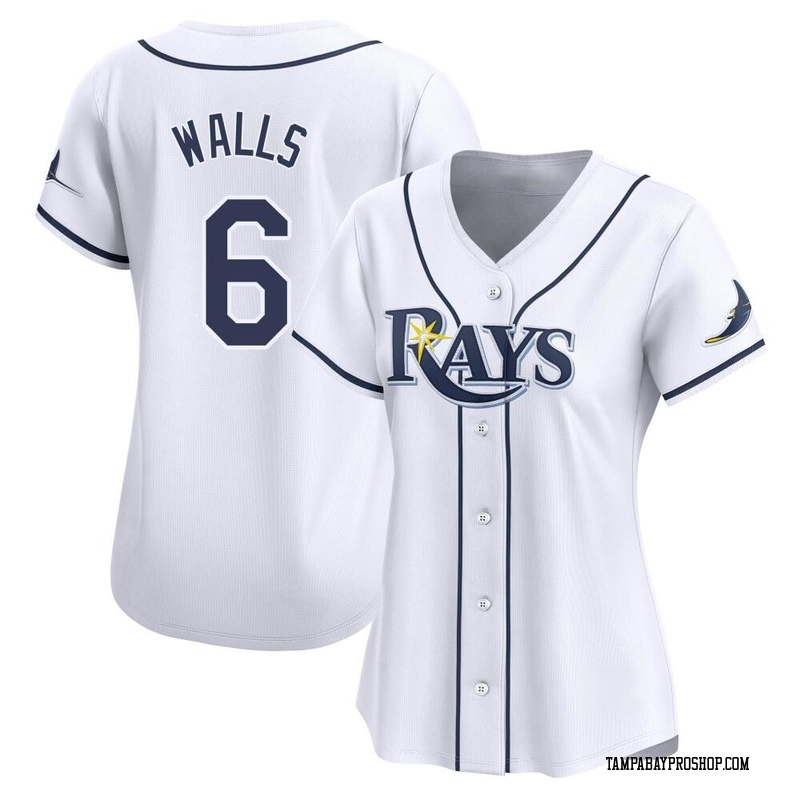 Taylor Walls Women's Tampa Bay Rays Home Jersey - White Limited