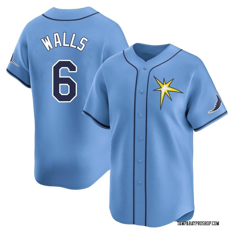 Taylor Walls Youth Tampa Bay Rays Alternate Jersey - Light Blue Limited
