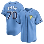 Trevor Martin Men's Tampa Bay Rays Alternate Jersey - Light Blue Limited