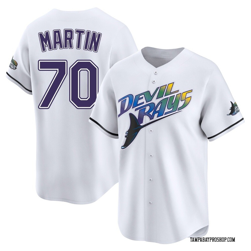 Trevor Martin Men's Tampa Bay Rays Throwback Cooperstown Jersey - White Limited