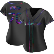 Trevor Martin Women's Tampa Bay Rays Alternate Jersey - Black Holographic Replica