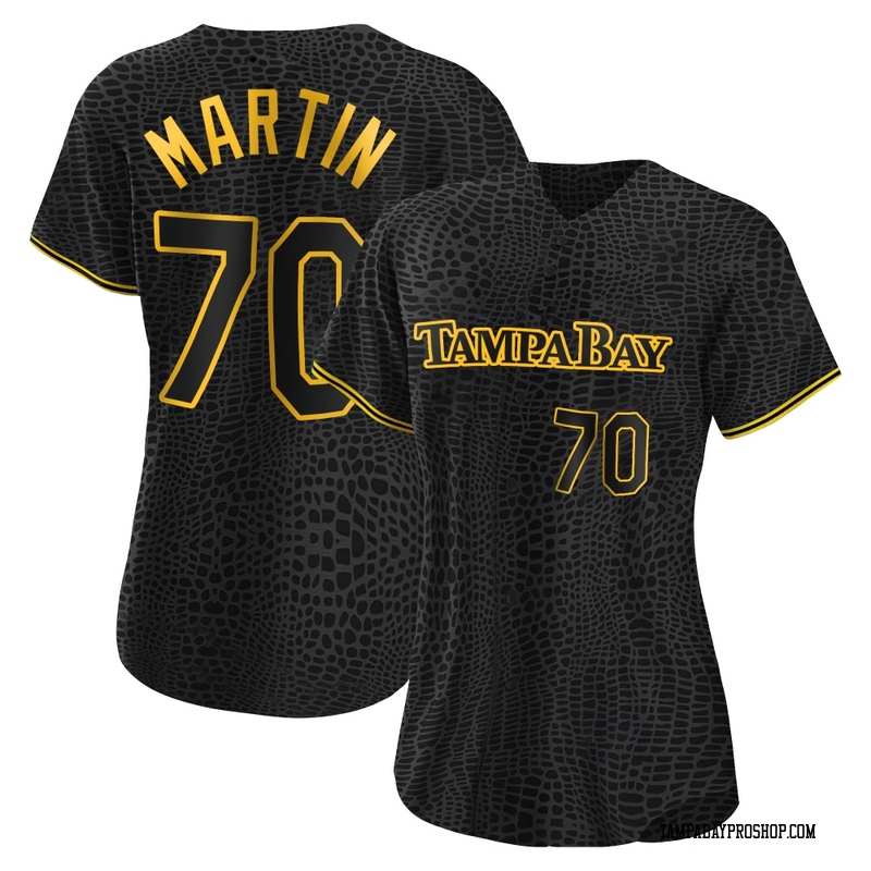 Trevor Martin Women's Tampa Bay Rays Snake Skin City Jersey - Black Authentic