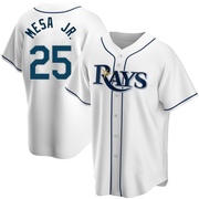 Victor Mesa Jr. Men's Tampa Bay Rays Home Jersey - White Replica