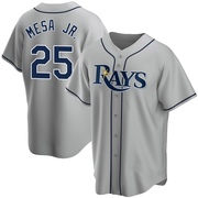 Victor Mesa Jr. Men's Tampa Bay Rays Road Jersey - Gray Replica