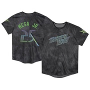 Victor Mesa Jr. Toddler Tampa Bay Rays 2024 City Connect Jersey - Charcoal Limited