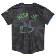 Victor Mesa Jr. Toddler Tampa Bay Rays 2024 City Connect Jersey - Charcoal Limited