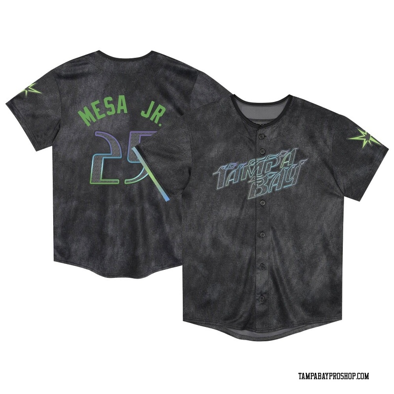 Victor Mesa Jr. Toddler Tampa Bay Rays 2024 City Connect Jersey - Charcoal Limited