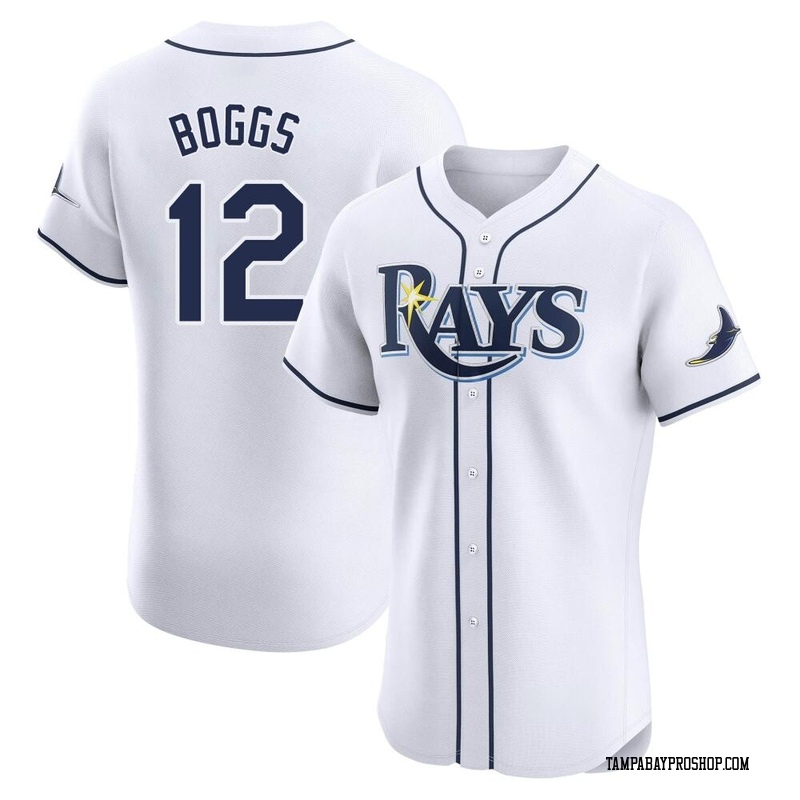 Wade Boggs Men's Tampa Bay Rays Home Jersey - White Elite