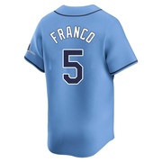 Wander Franco Men's Tampa Bay Rays Alternate Jersey - Light Blue Limited