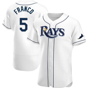 Wander Franco Men's Tampa Bay Rays Home Jersey - White Authentic