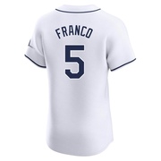 Wander Franco Men's Tampa Bay Rays Home Jersey - White Elite