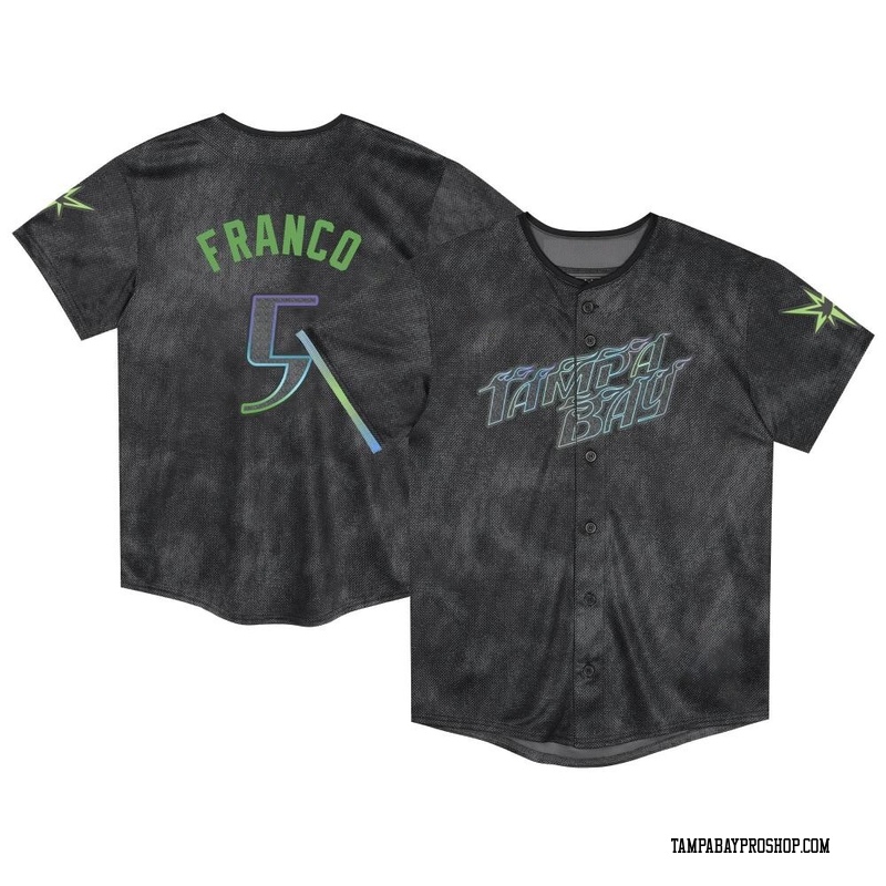 Wander Franco Toddler Tampa Bay Rays 2024 City Connect Jersey - Charcoal Limited