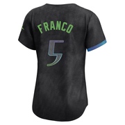 Wander Franco Women's Tampa Bay Rays 2024 City Connect Jersey - Charcoal Limited