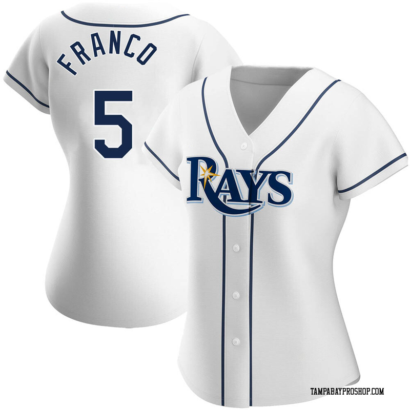 Wander Franco Women's Tampa Bay Rays Home Jersey - White Authentic