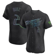 Yandy Diaz Men's Tampa Bay Rays 2024 City Connect Jersey - Charcoal Elite