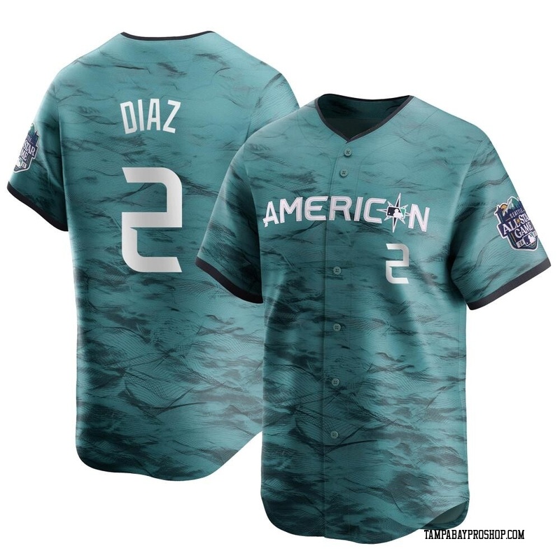 Yandy Diaz Men's Tampa Bay Rays American League Game 2023 All-Star Jersey - Teal Limited