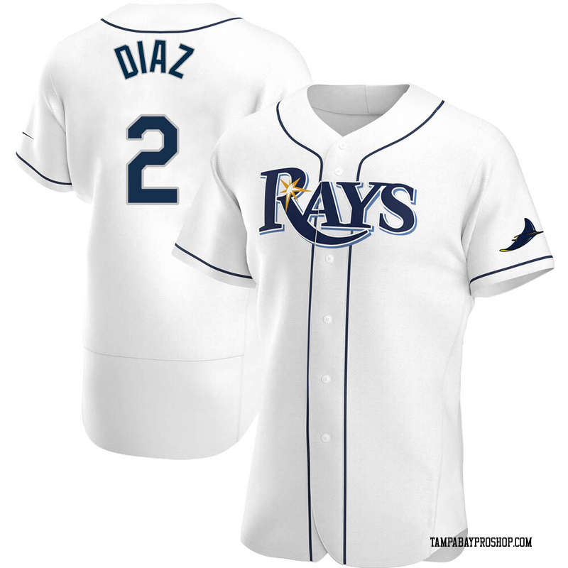 Yandy Diaz Men's Tampa Bay Rays Home Jersey - White Authentic