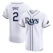 Yandy Diaz Men's Tampa Bay Rays Home Jersey - White Elite