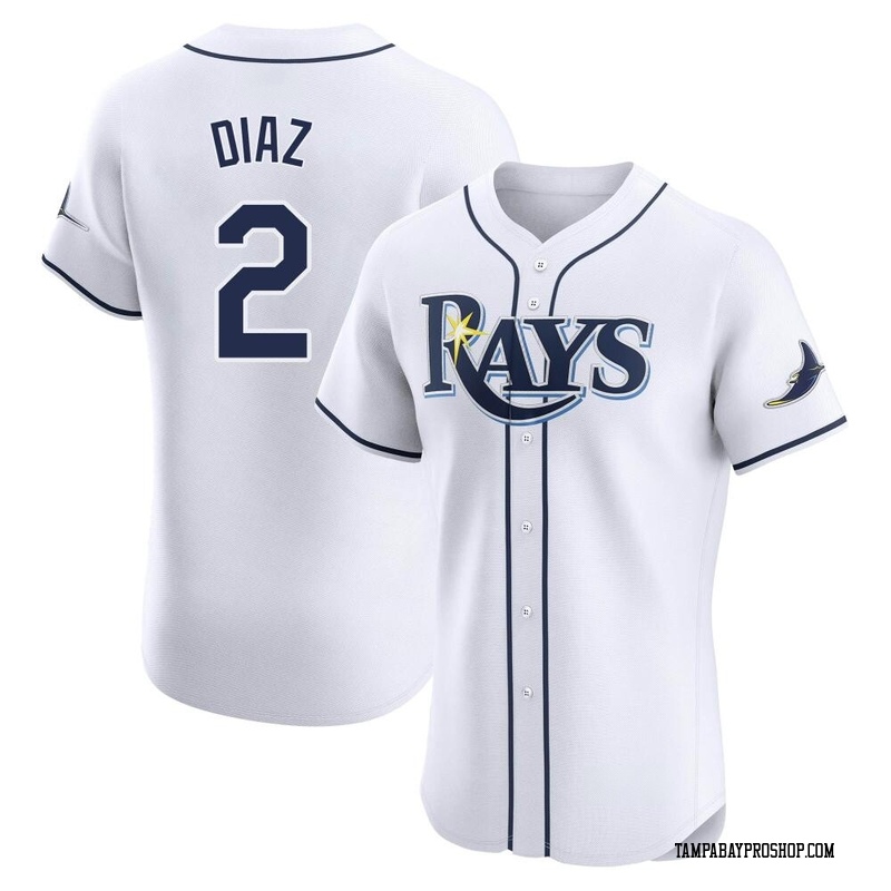 Yandy Diaz Men's Tampa Bay Rays Home Jersey - White Elite