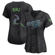 Yandy Diaz Women's Tampa Bay Rays 2024 City Connect Jersey - Charcoal Limited