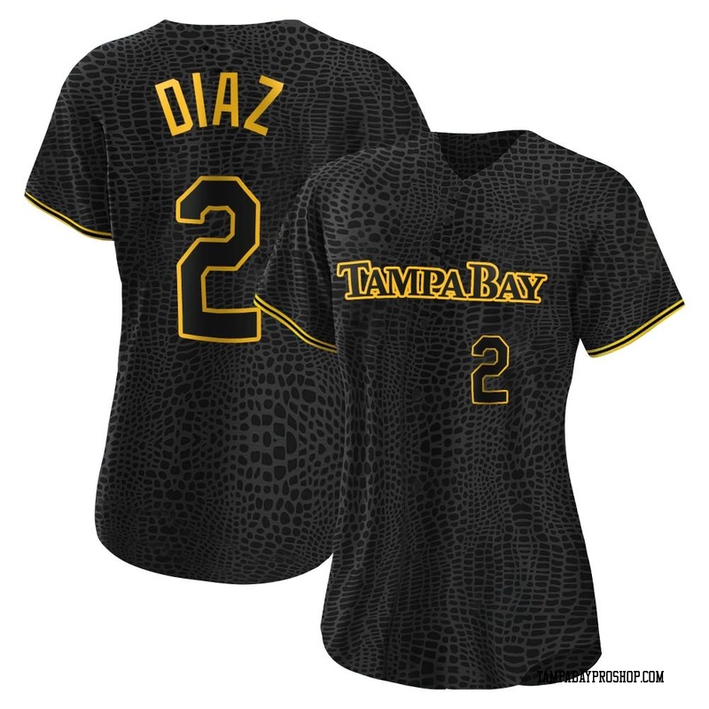 Yandy Diaz Women's Tampa Bay Rays Snake Skin City Jersey - Black Replica