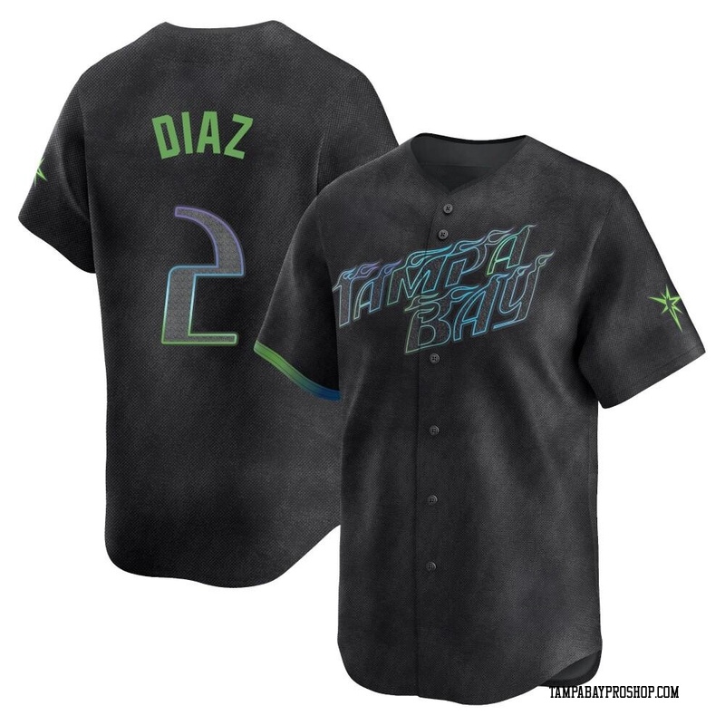 Yandy Diaz Youth Tampa Bay Rays 2024 City Connect Jersey - Charcoal Limited