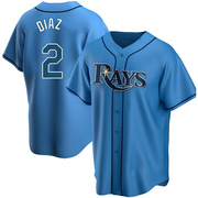 Yandy Diaz Youth Tampa Bay Rays Alternate Jersey - Light Blue Replica