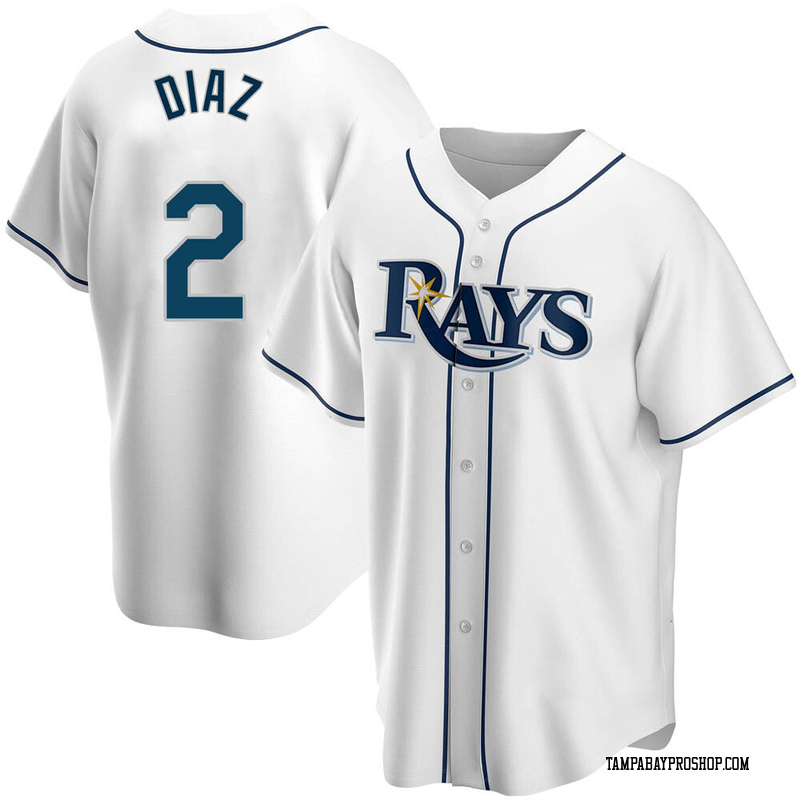 Yandy Diaz Youth Tampa Bay Rays Home Jersey - White Replica