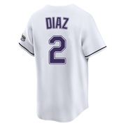 Yandy Diaz Youth Tampa Bay Rays Throwback Cooperstown Jersey - White Limited