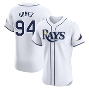 Yoendrys Gomez Men's Tampa Bay Rays Home Jersey - White Elite