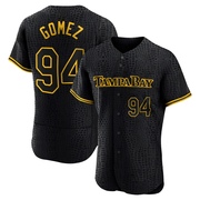 Yoendrys Gomez Men's Tampa Bay Rays Snake Skin City Jersey - Black Authentic