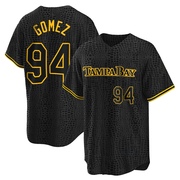 Yoendrys Gomez Men's Tampa Bay Rays Snake Skin City Jersey - Black Replica