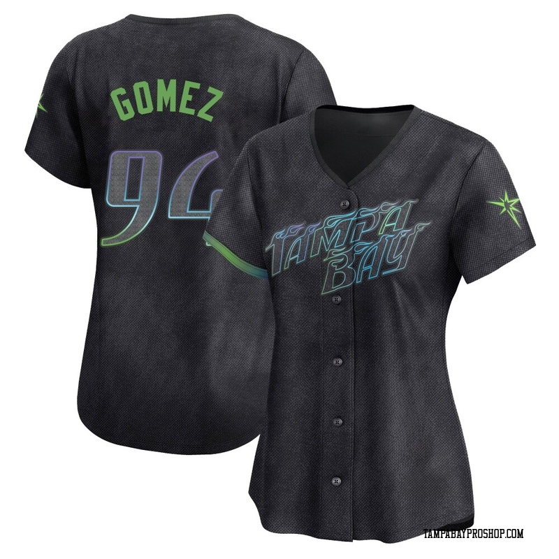 Yoendrys Gomez Women's Tampa Bay Rays 2024 City Connect Jersey - Charcoal Limited