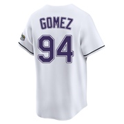 Yoendrys Gomez Youth Tampa Bay Rays Throwback Cooperstown Jersey - White Limited