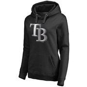 Women's Tampa Bay Rays Platinum Collection Pullover Hoodie - - Black